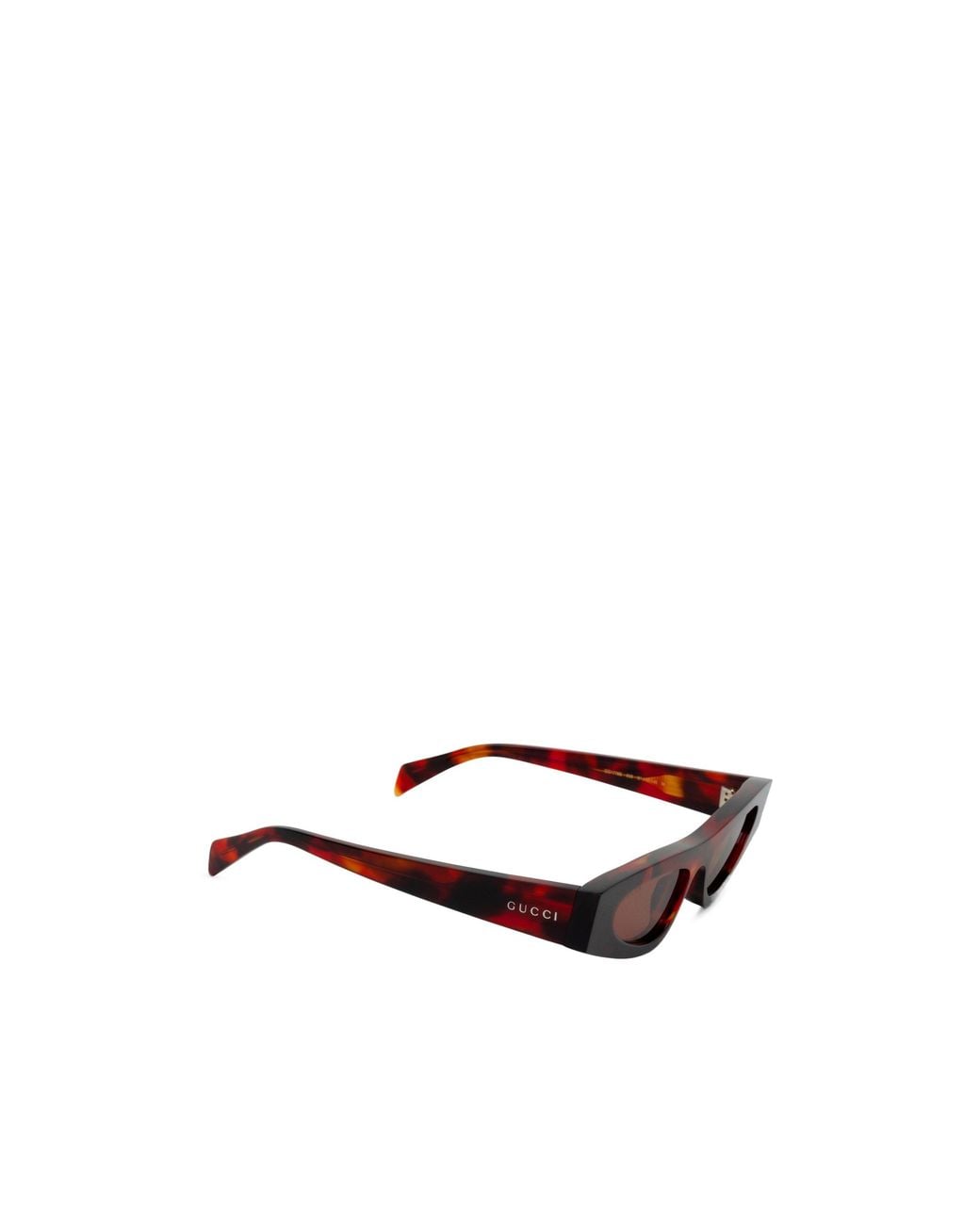 Gucci White Eyewear Rectangular Frame Sunglasses