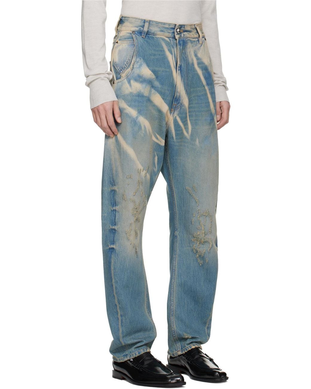 Vivienne Westwood Blue Mid-Rise Straight-Leg Jeans for men