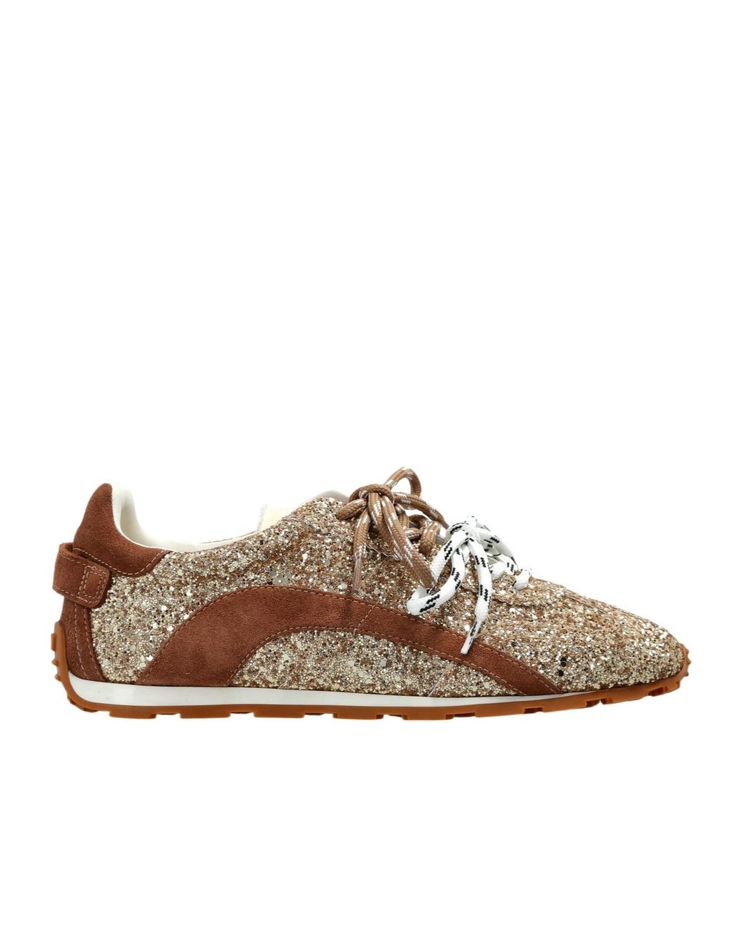 DSquared² Brown Dc 642 Glitter Low-Top Sneakers