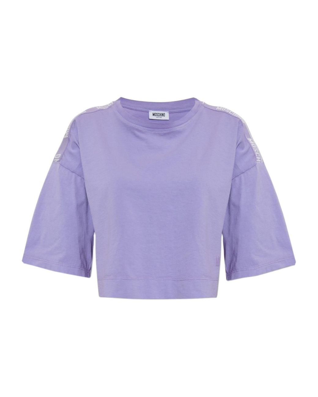 Moschino Purple Active Cropped Top