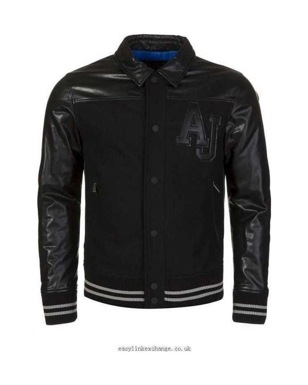 Armani Jeans Black Logo Casual Jacket for men