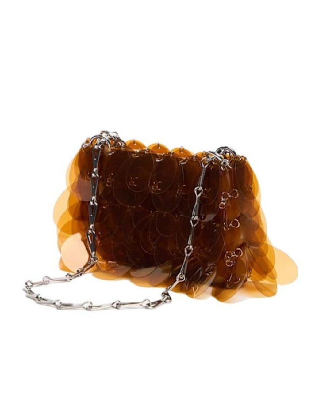 Rabanne Brown Shoulder Bag With Chain Strap