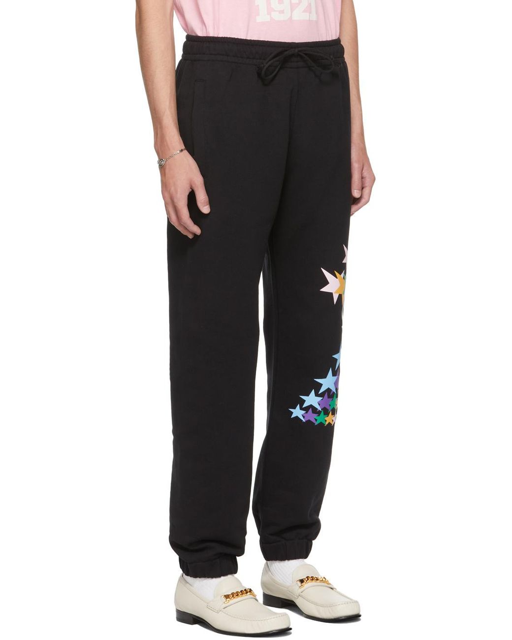 Gucci Blue Star-Print Track Pants for men
