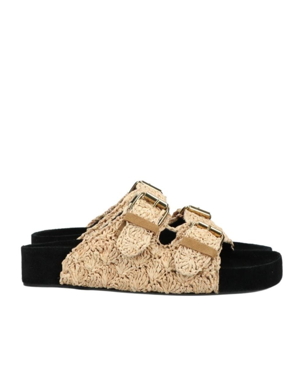 Isabel Marant Brown Buckle-Strap Open Toe Sandals