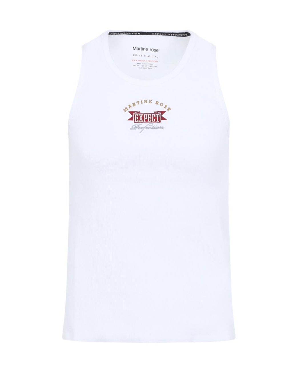 Martine Rose White Sleeveless Vest for men
