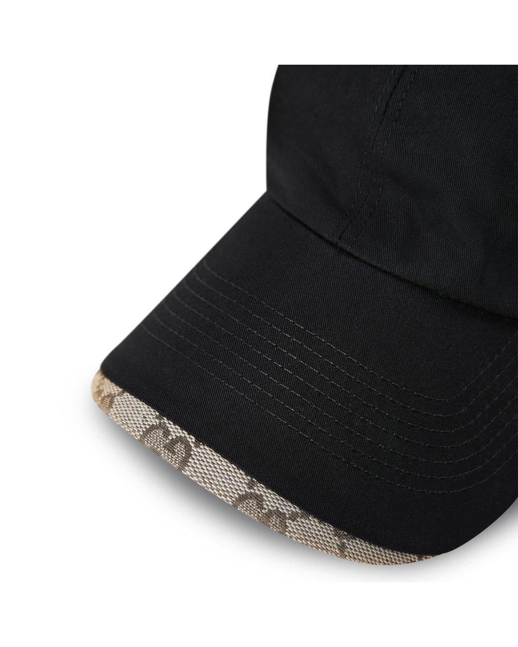 Gucci Black Cotton Baseball Cap for men