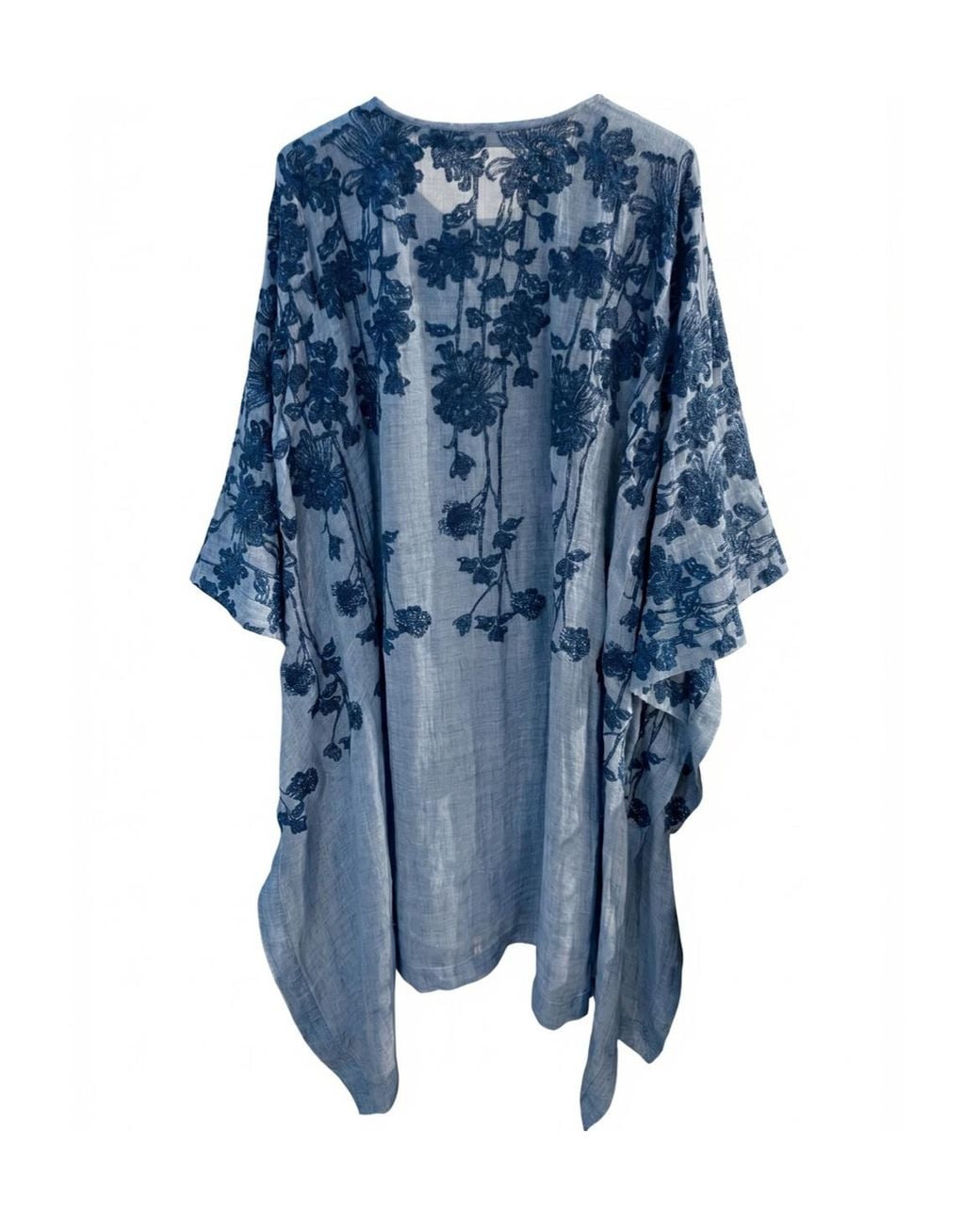 Ermanno Scervino Blue Patterned Dress