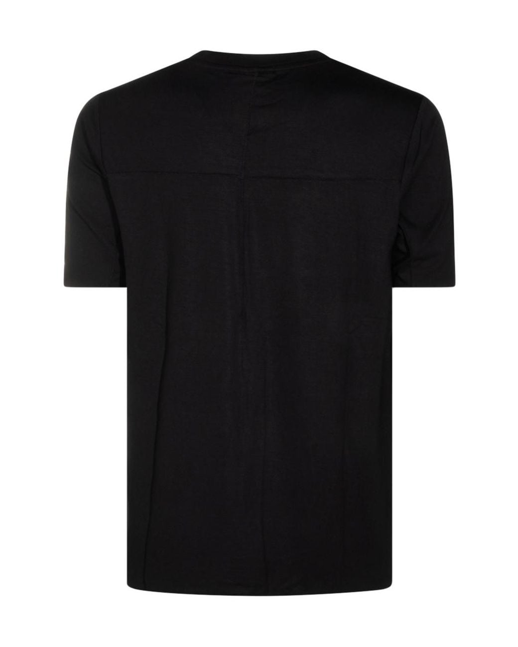 Thom Krom Black Longline Seam-Detail T-Shirt for men