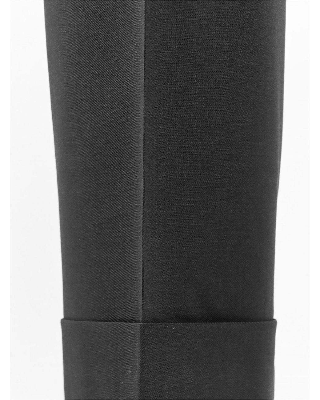 Pt Pantaloni Gray Pt Torino Turn-Up Tailored Pants for men