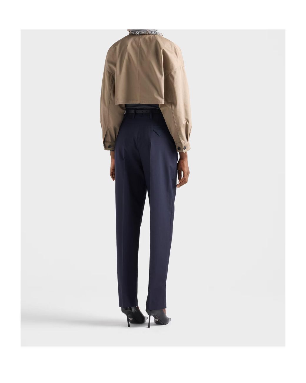 Prada Blue Light Mohair Pants