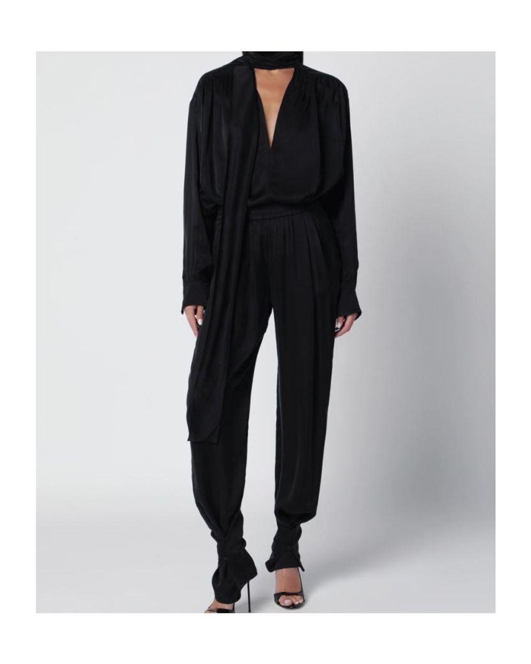 ANDAMANE Black Mathilda Blouse