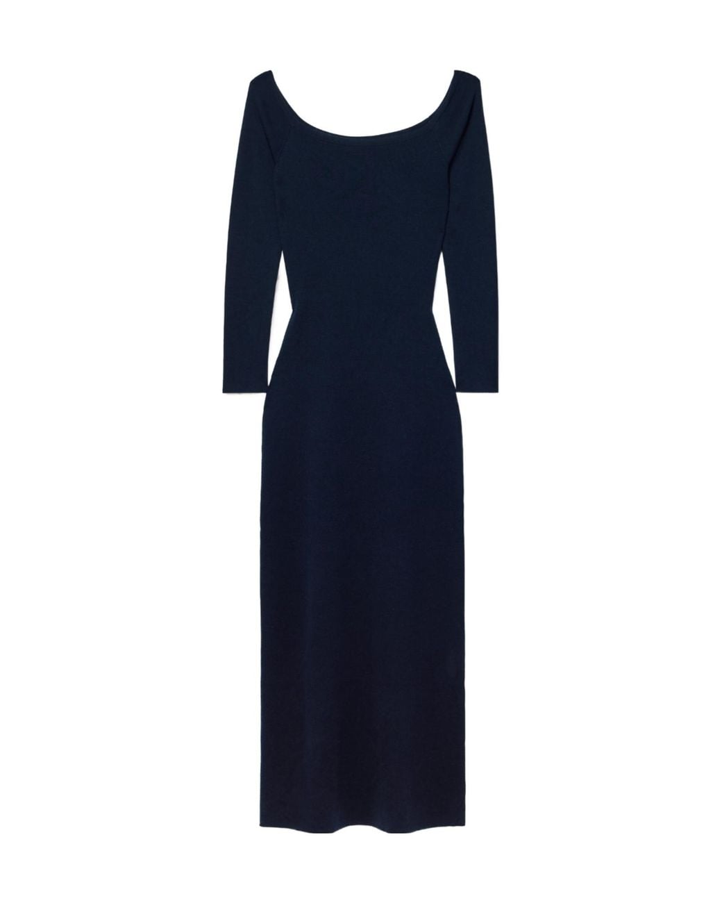 Gabriela Hearst Blue Selwyn Off-The-Shoulder Wool And Cashmere-Blend Midi Dress