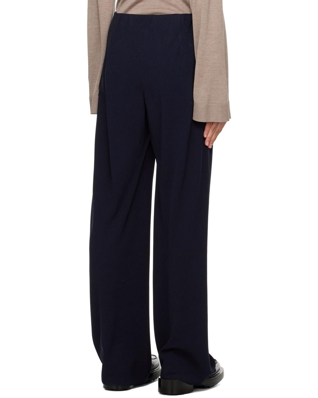 Vince Blue High Waist Bias Pants
