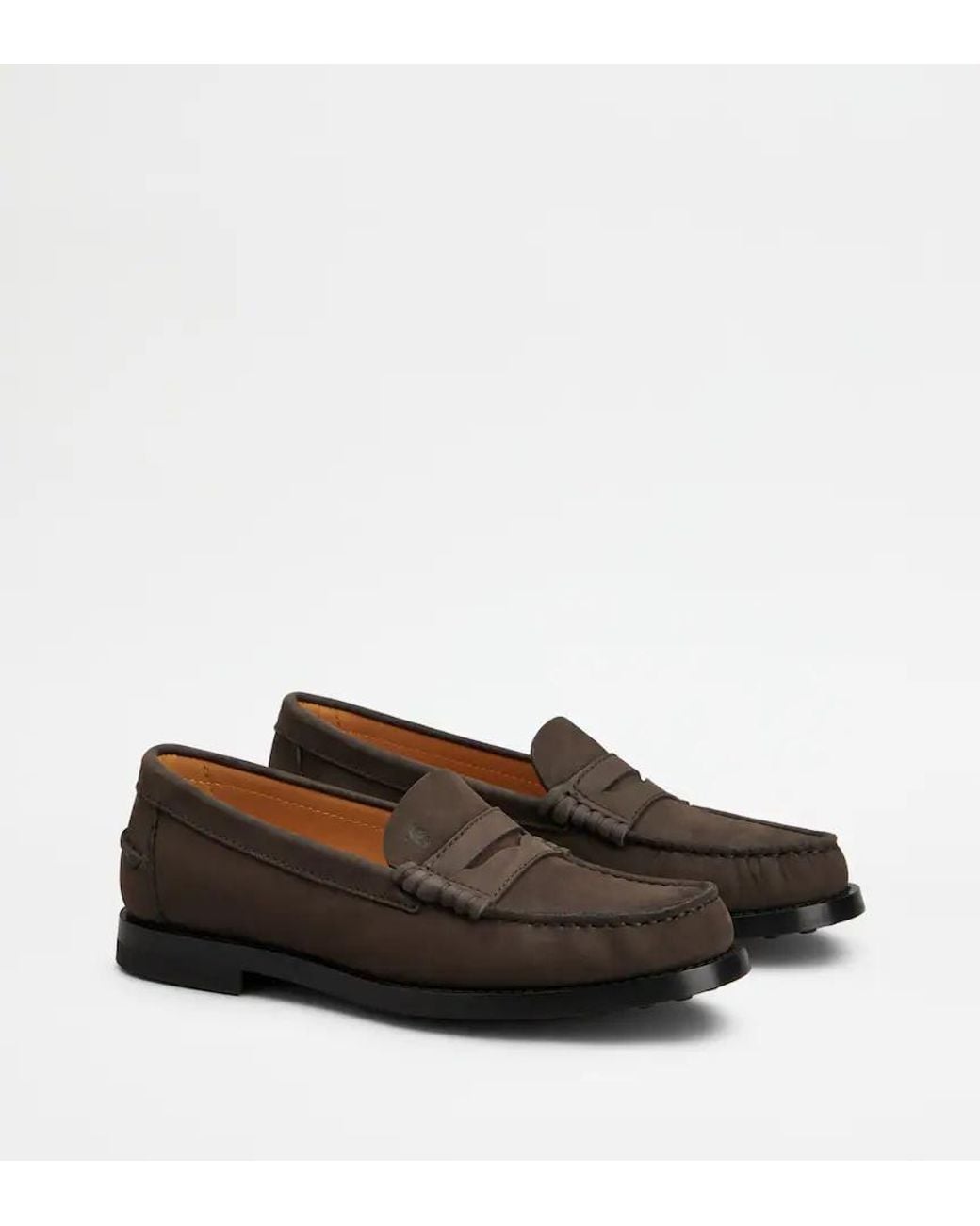 Tod's Brown Leather Loafers