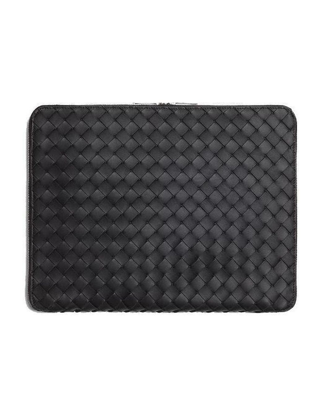 Bottega Veneta Black Intrecciato Document Case for men