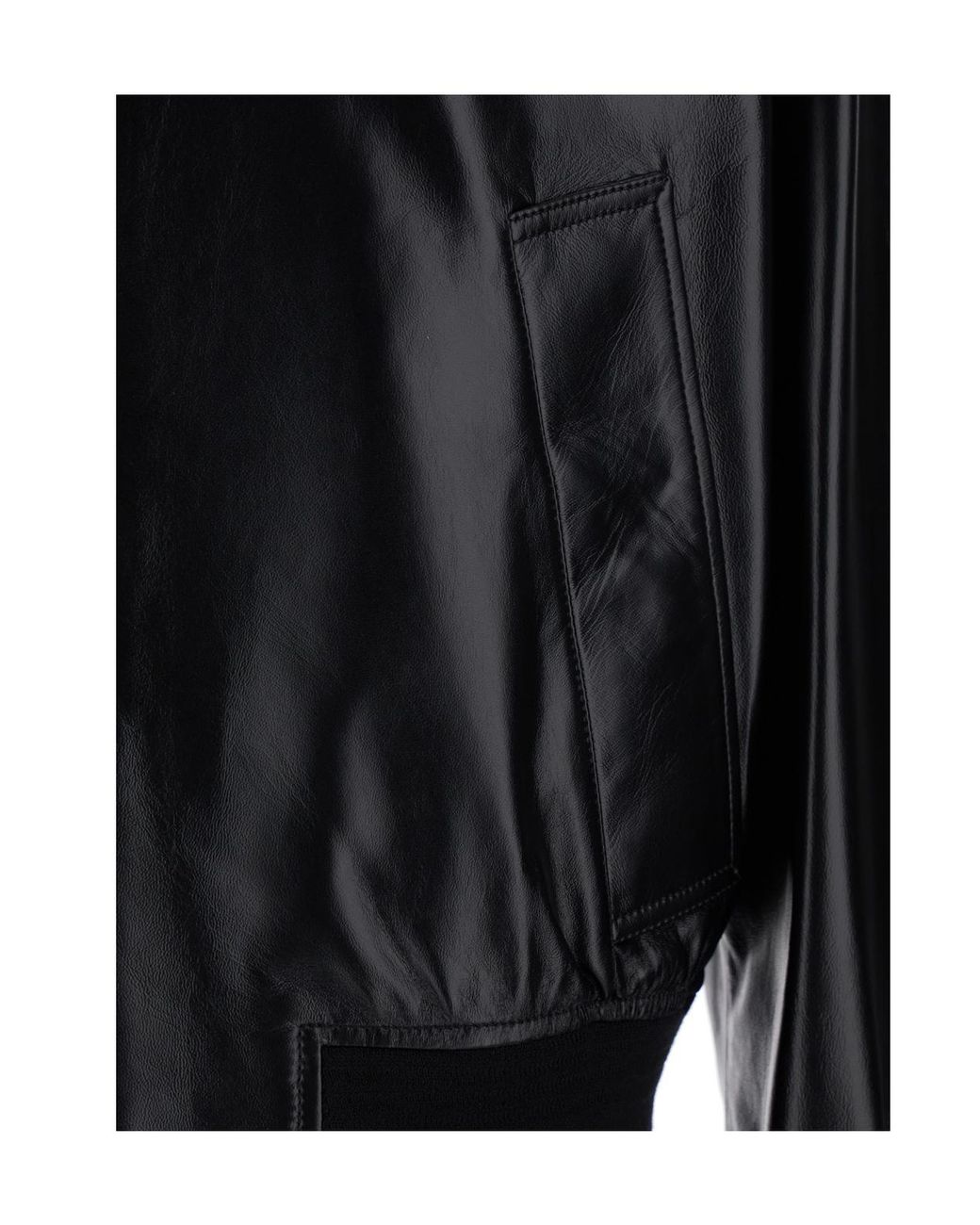 Bottega Veneta Black Leather Jacket for men