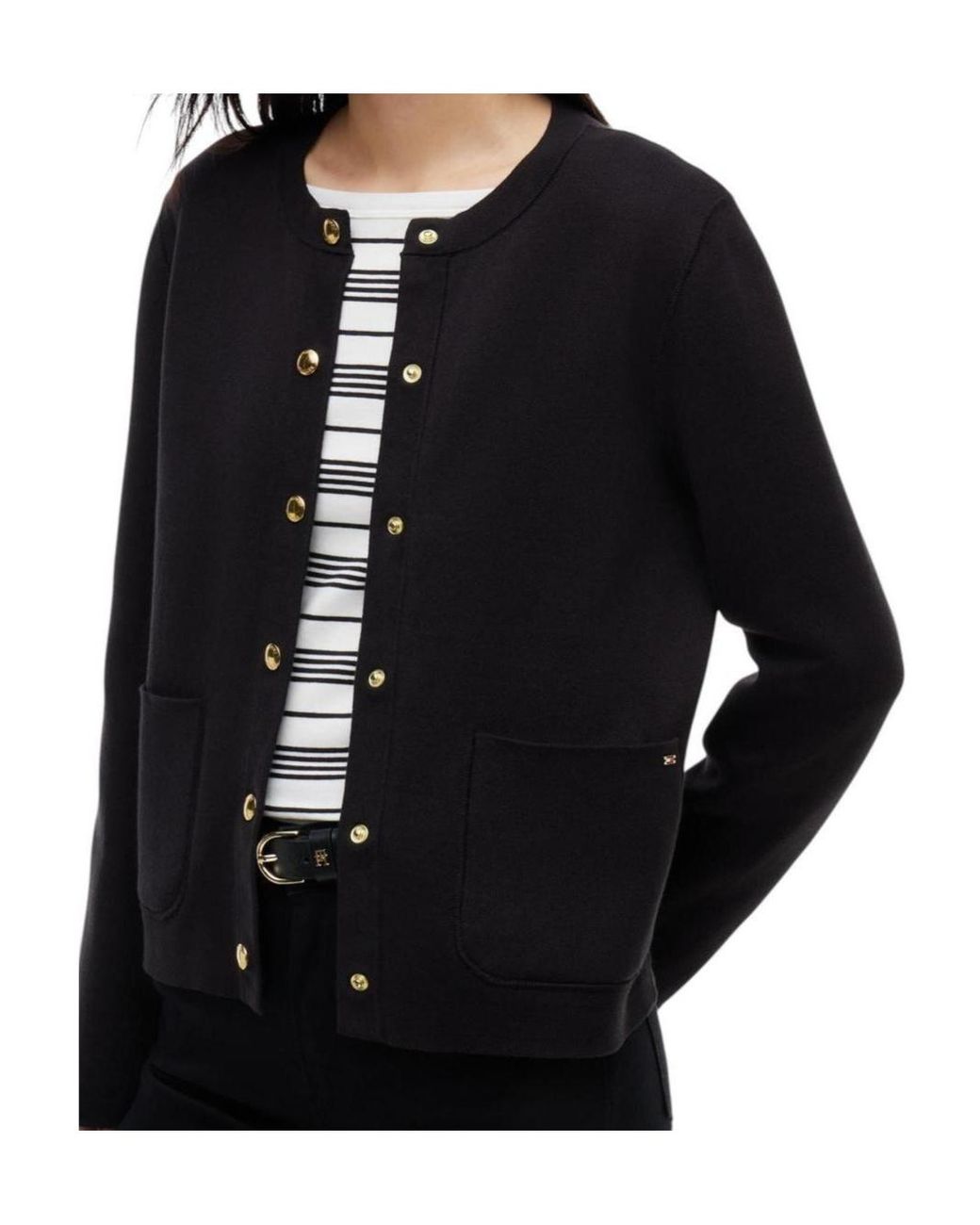 Tommy Hilfiger Black Long-Sleeve Cardigan