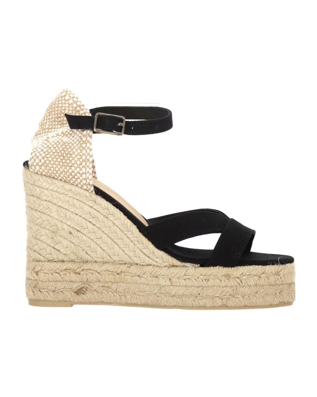 Castaner Metallic Castañer Bruna Wedge Espadrille Sandals