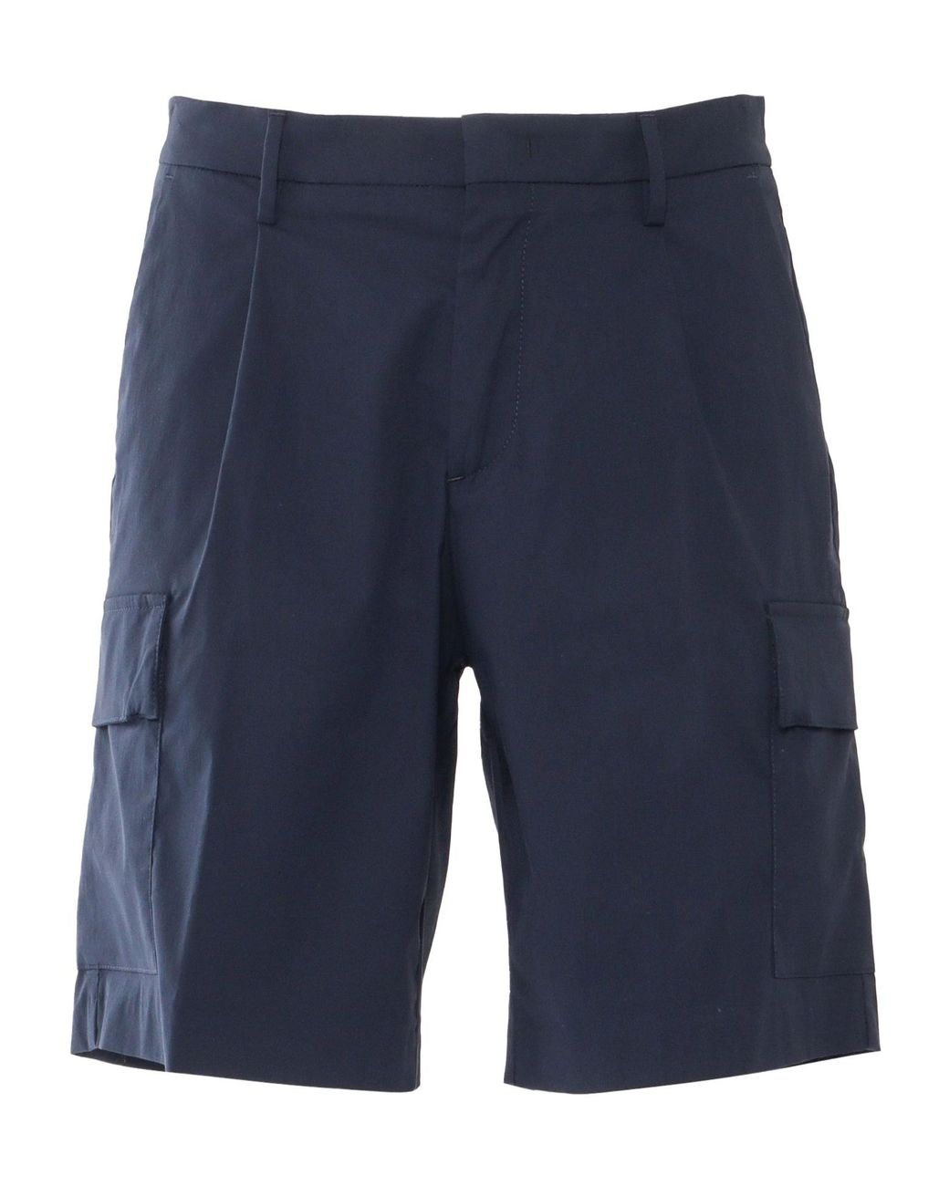 K-Way Blue Knee-Length Cargo Shorts for men