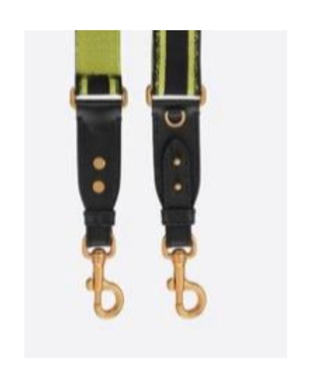 Dior Green Printed Logo Bag Strap