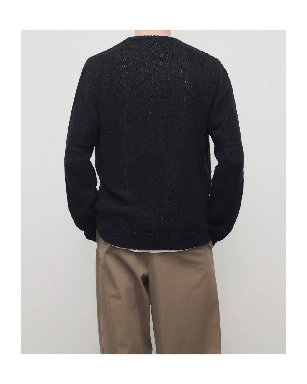 The Row Black Laing Sweater for men