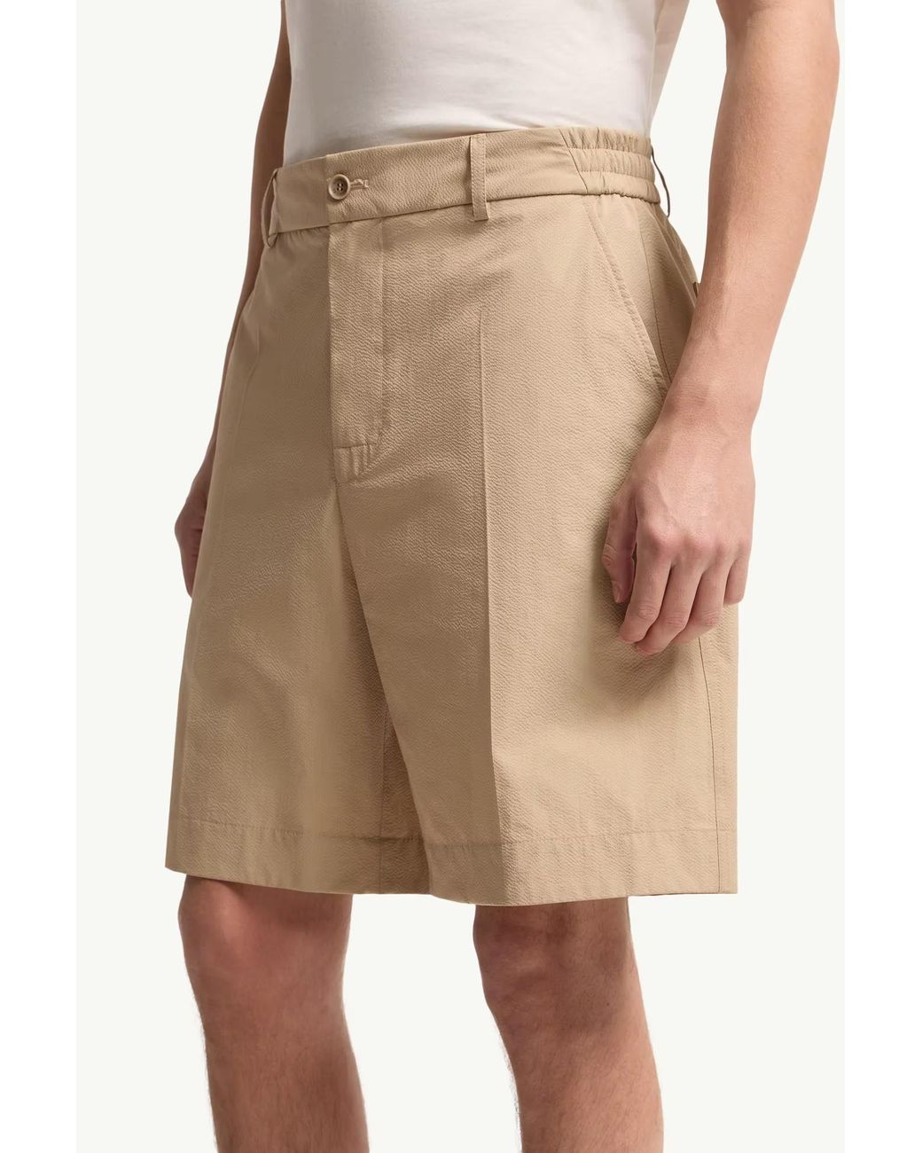 Moncler Natural Relaxed Fit Shorts for men