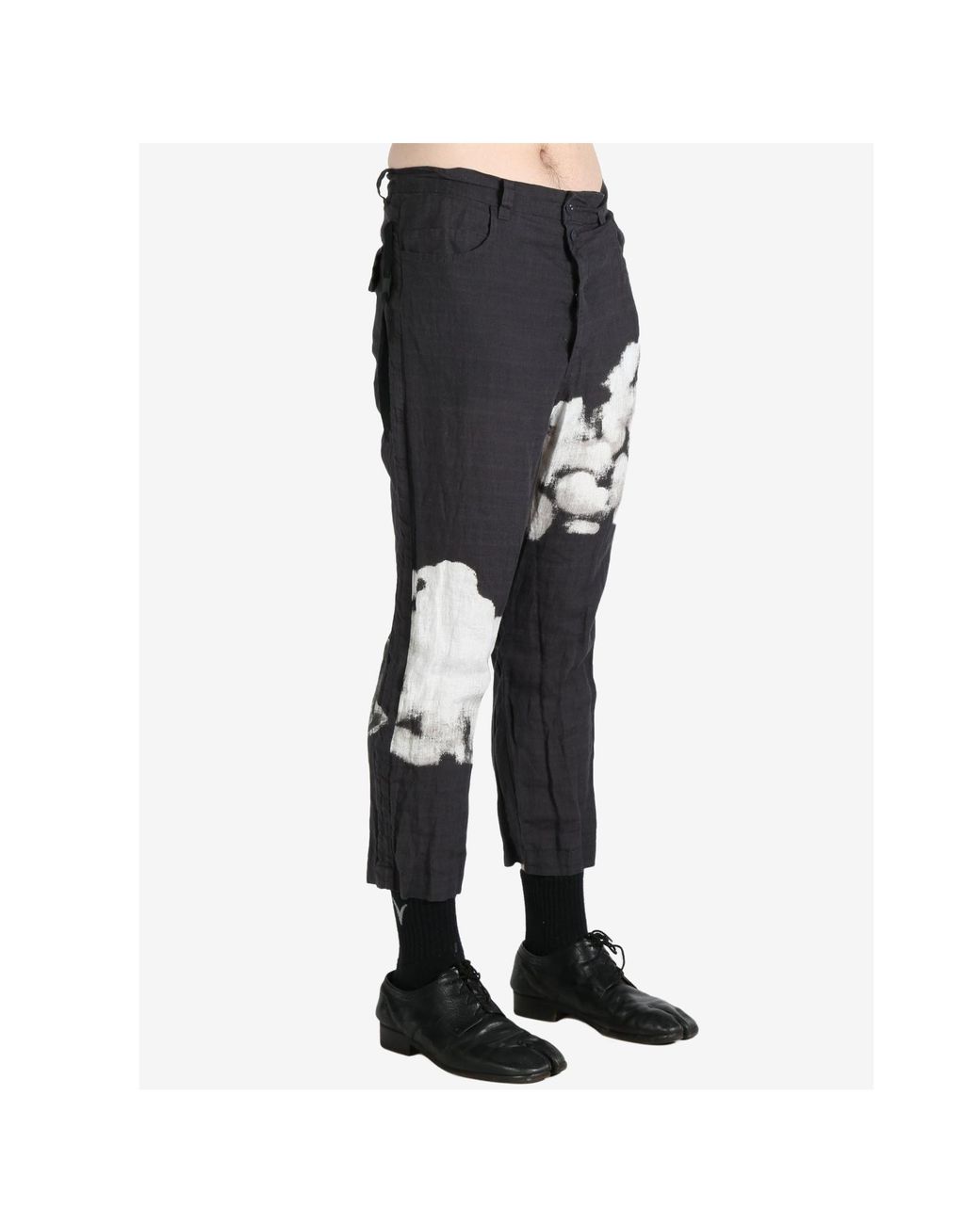 Undercover Black Belt-Loop Casual Pants for men
