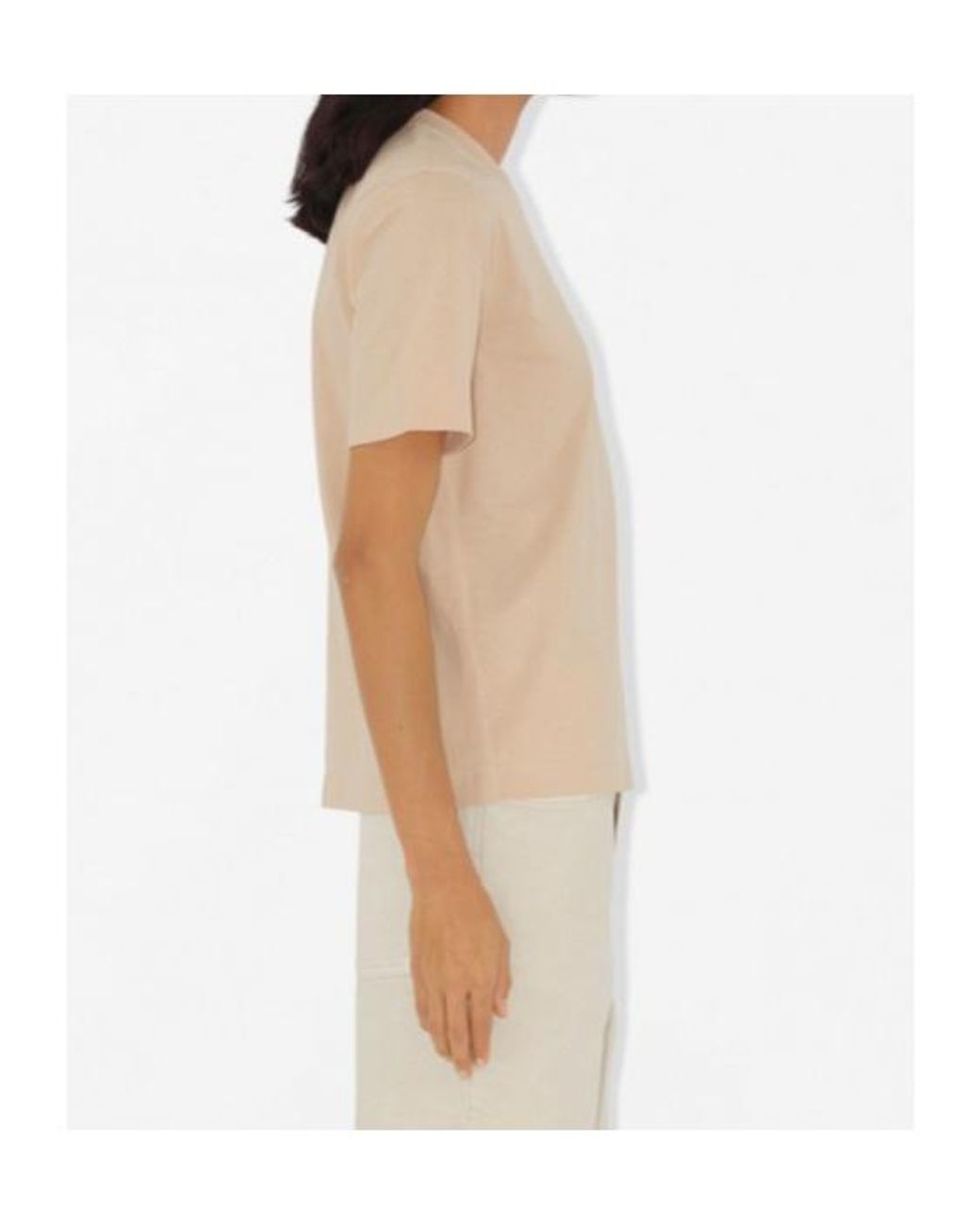 Burberry Natural Ekd Cotton T-Shirt