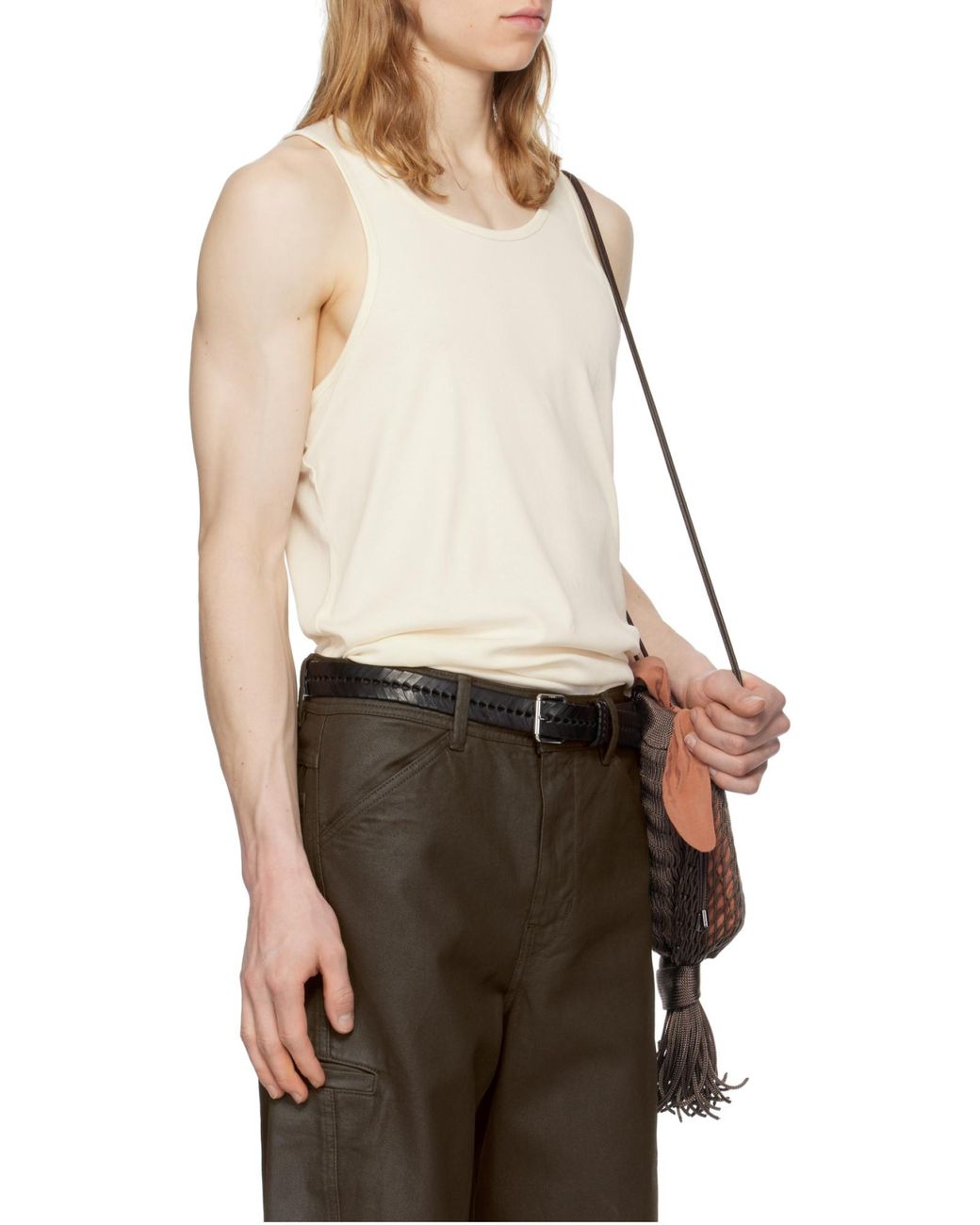 Lemaire White Classic Scoop-Neck Tank Top for men