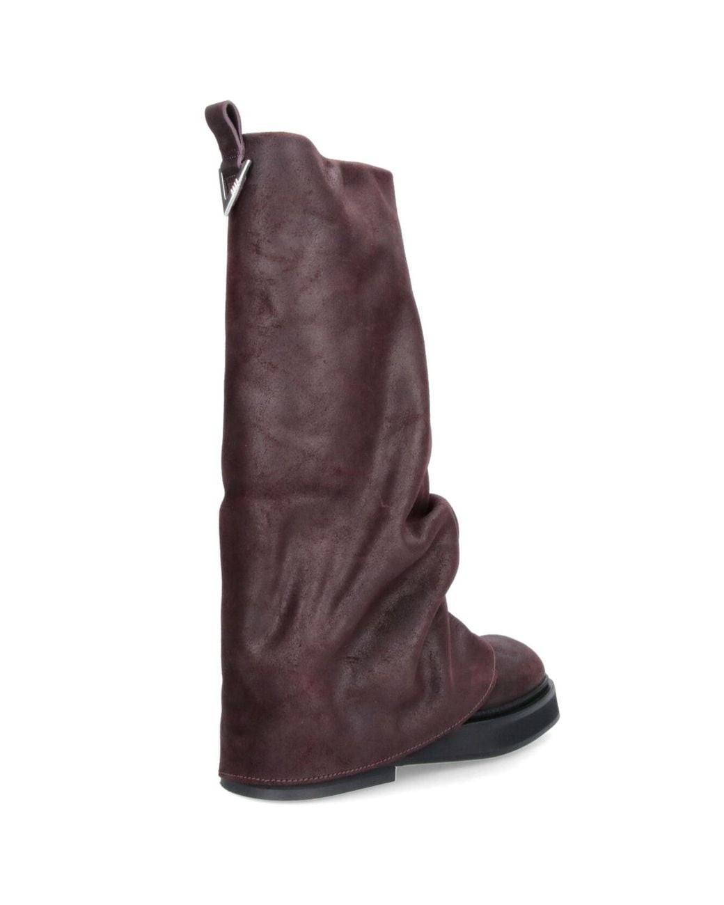 The Attico Brown The Slouchy Square-Toe Boots