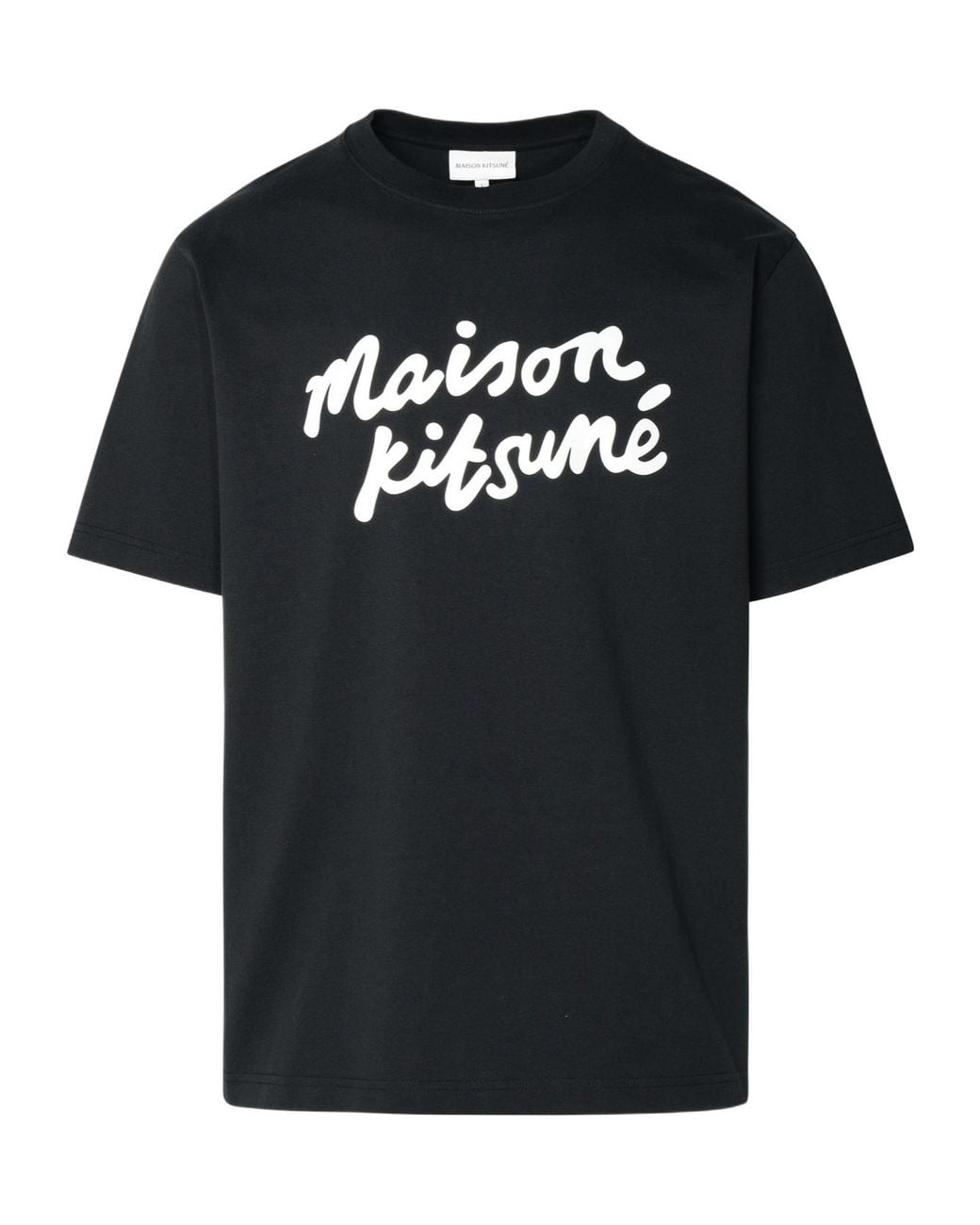 Maison Kitsuné Black Short-Sleeve T-Shirt for men