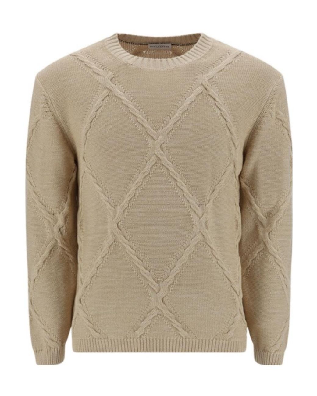 Ballantyne Natural Crewneck Knitted Jumper for men