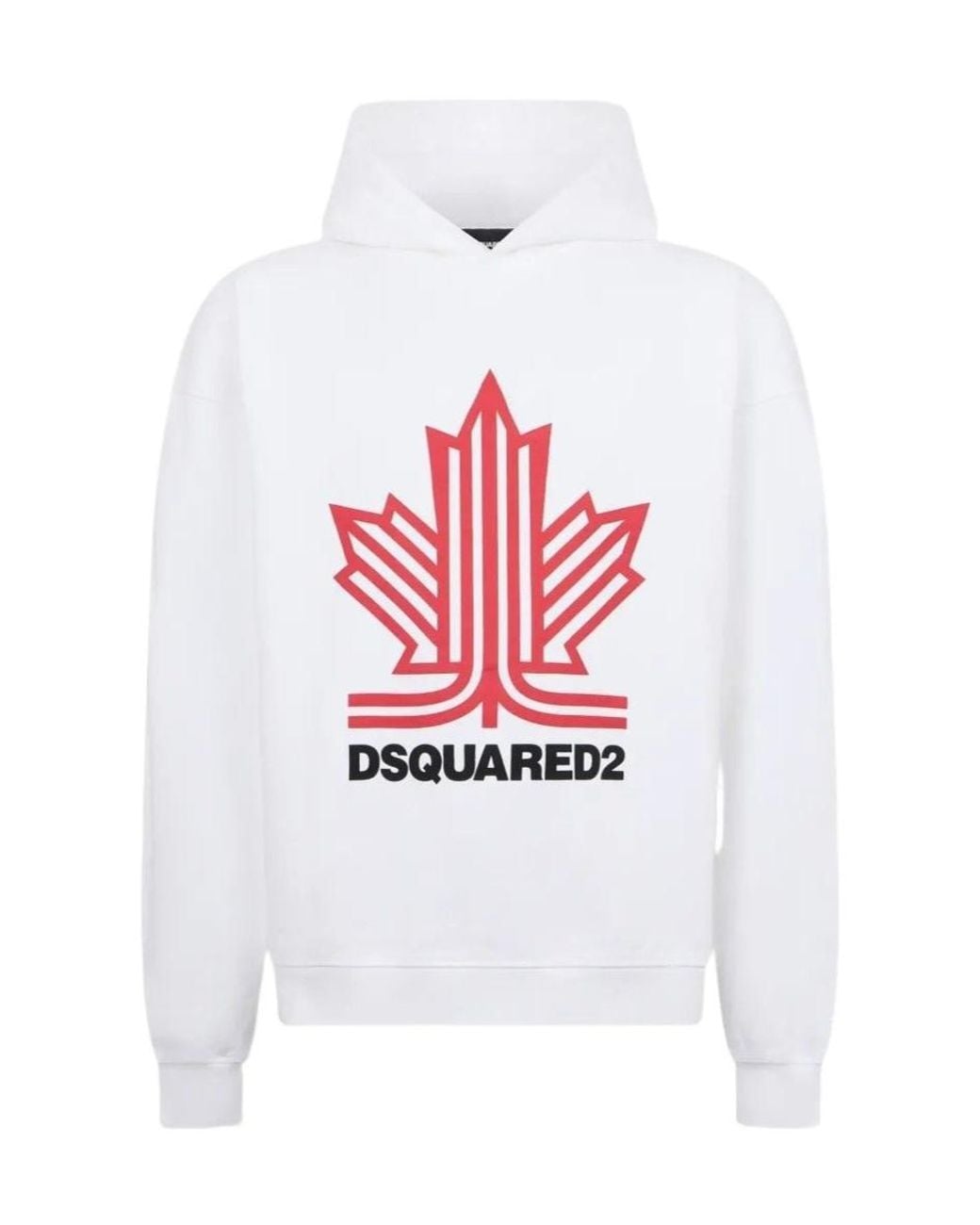 DSquared² White Logo Printed Sweatshirt for men
