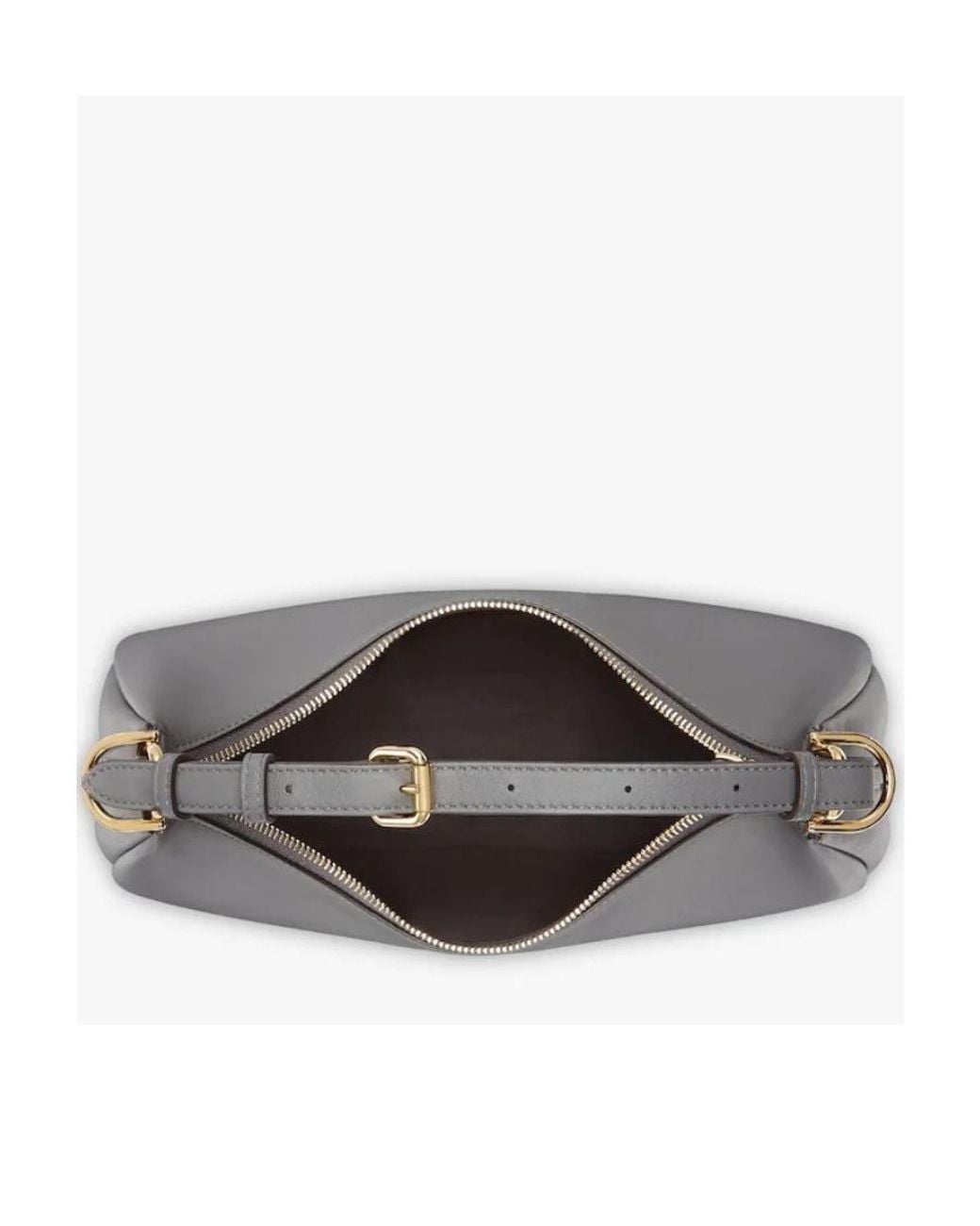 Fendi Gray Dark Leather Bag
