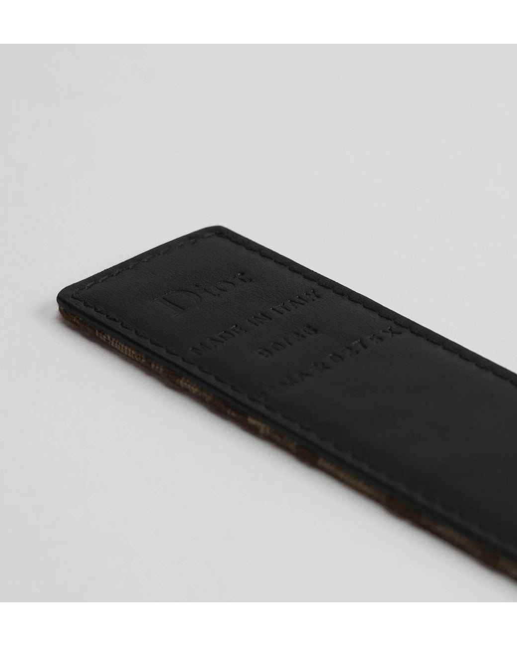 Dior White Reversible Belt Strap for men