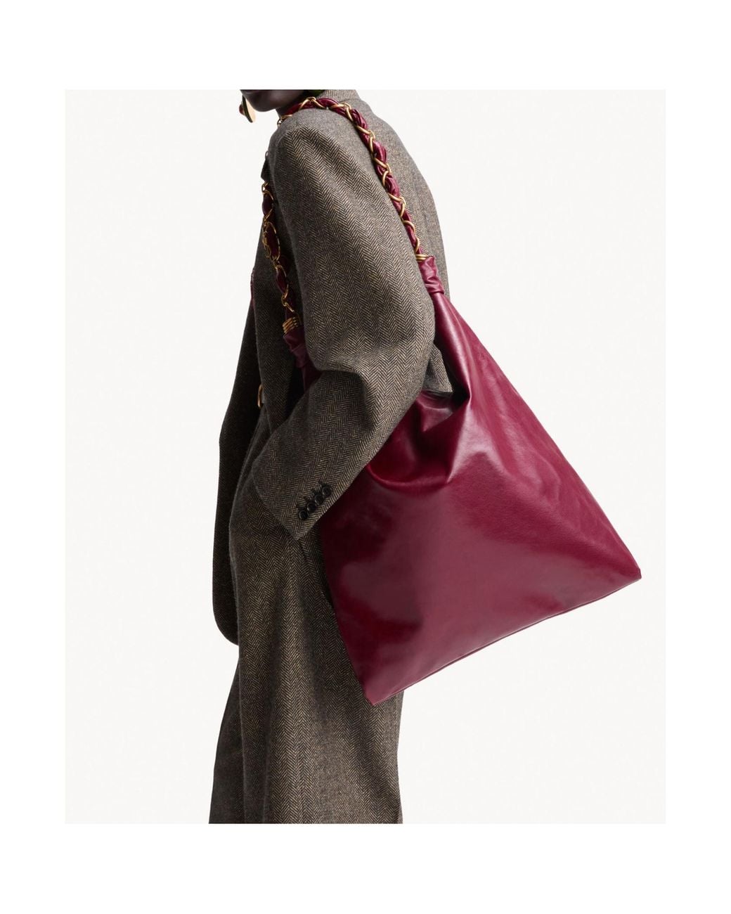 Saint Laurent Red Amalia Shoulder Bag