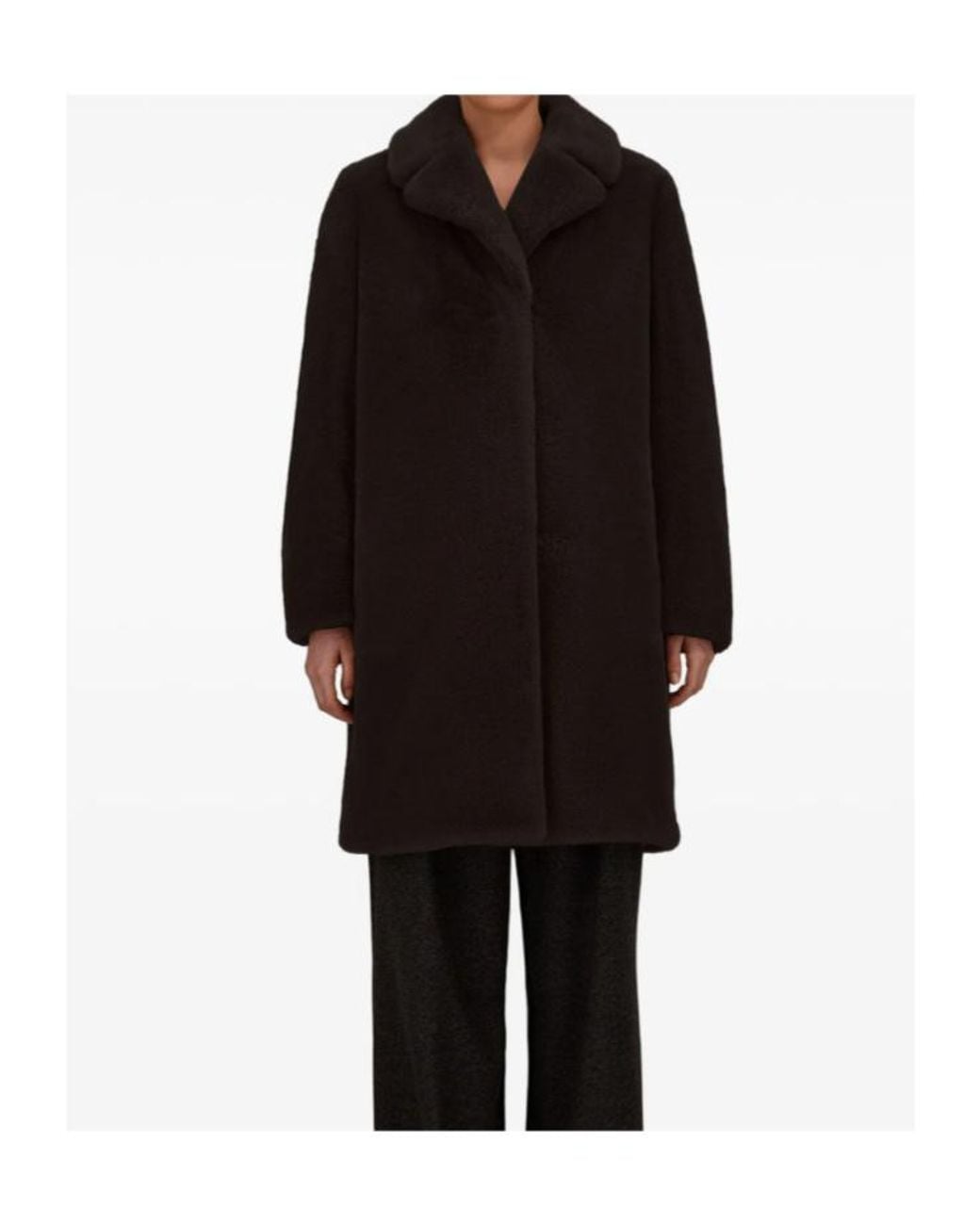 Herno Black Textured Long Coat
