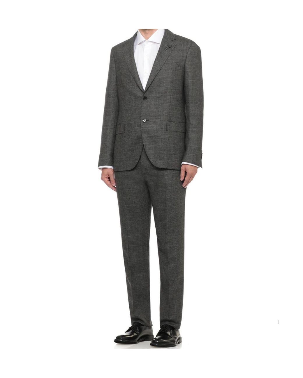 Lardini Gray Check Two-Piece Suit for men