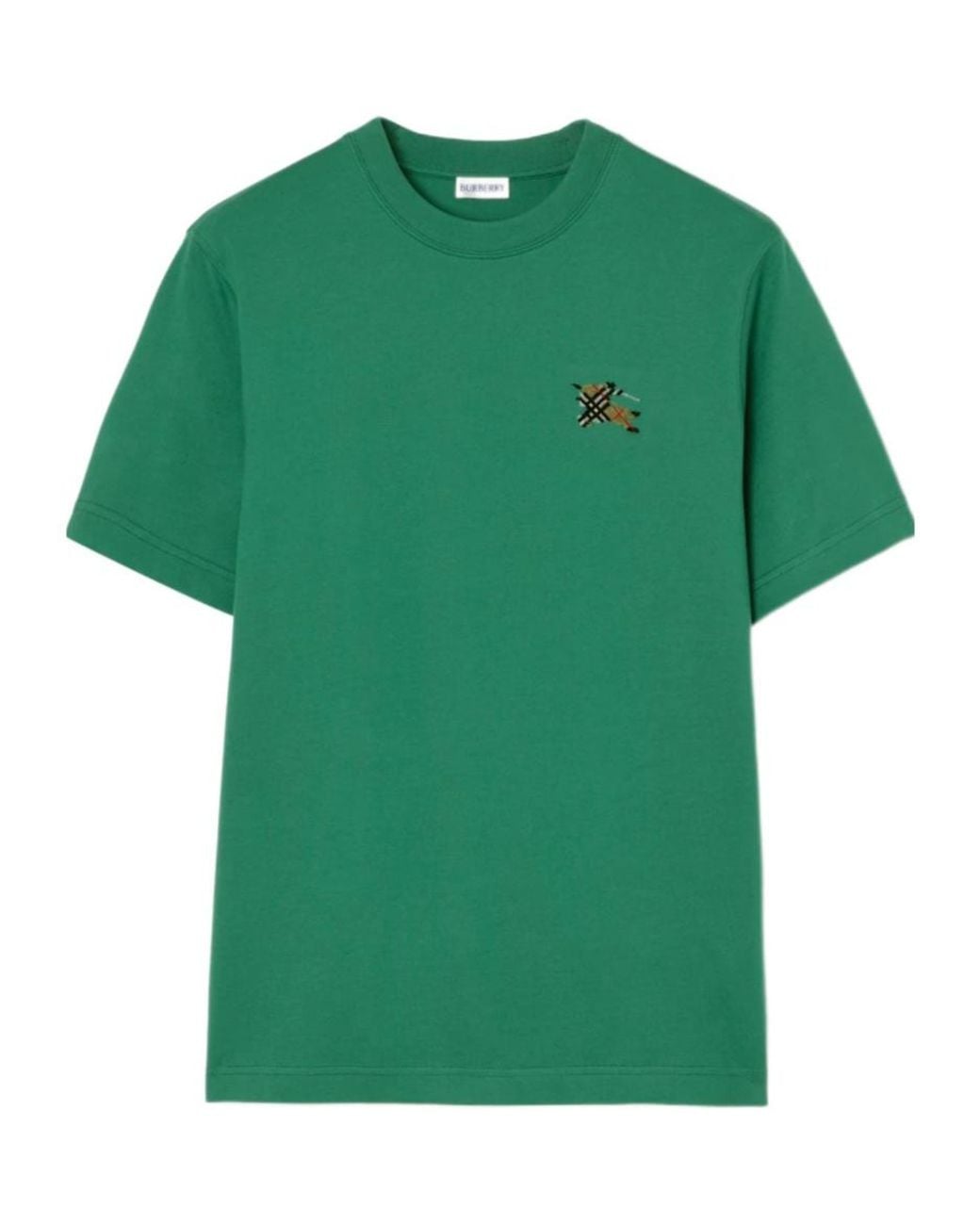 Burberry Green Knight Cotton T-Shirt for men