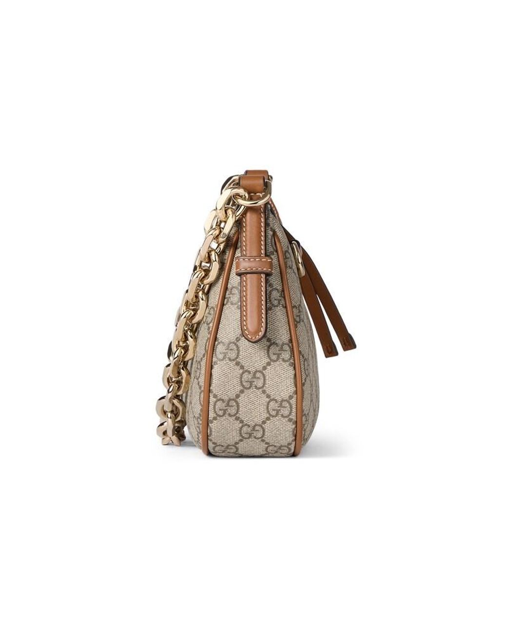 Gucci Gray Gg Emblem Small Shoulder Bag