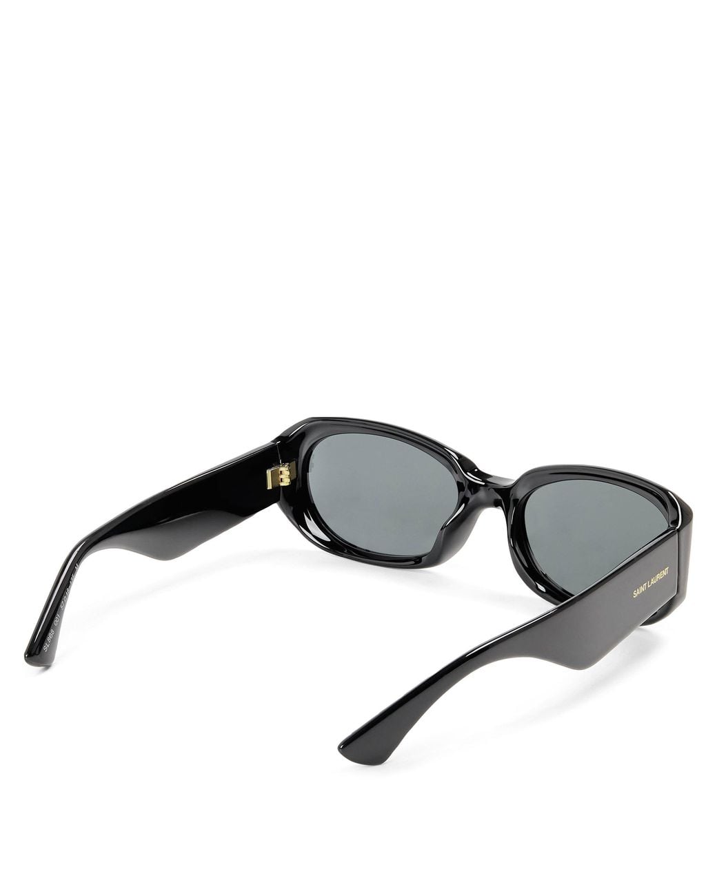 Saint Laurent White Logo Detail Sunglasses