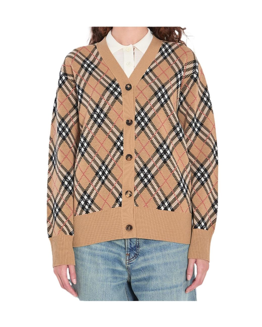 Burberry Multicolor Check Cardigan