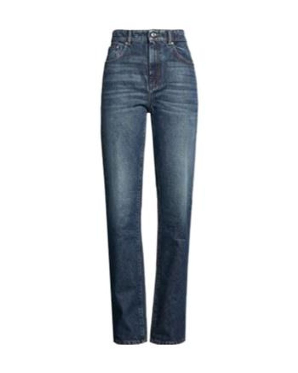 Sportmax Blue Minimalist Dark Straight-Leg Jeans