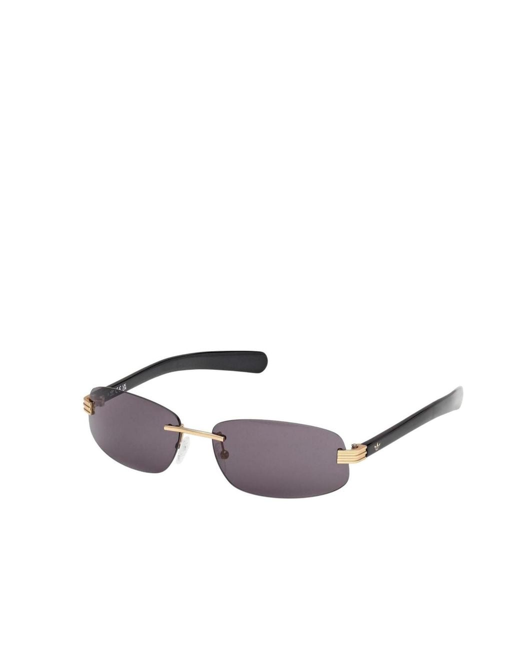 Adidas Originals White Rimless Sunglasses for men