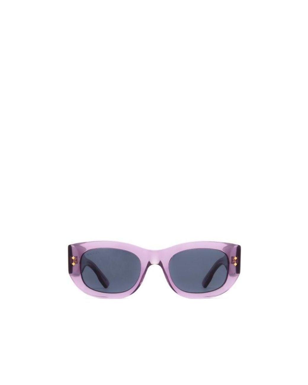 Gucci Blue Eyewear Rectangular Frame Sunglasses