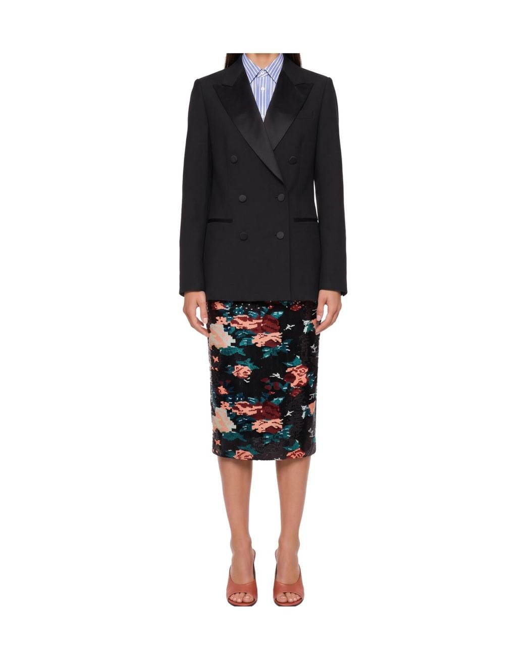 Dries Van Noten Black Long-Sleeved Blazer