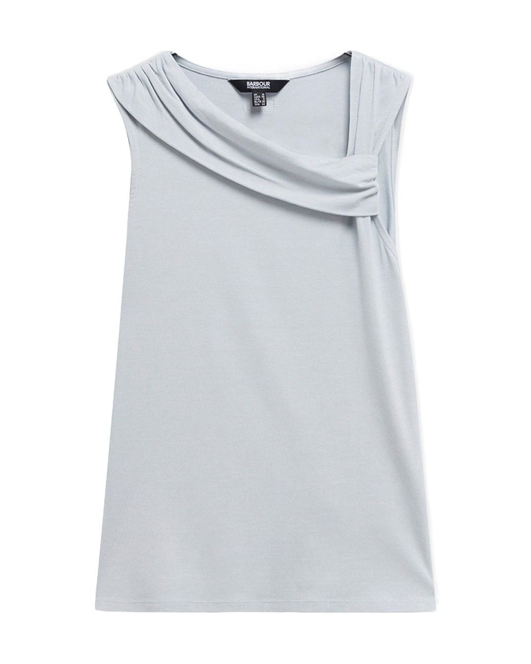 Barbour Gray Pleated Detail Top