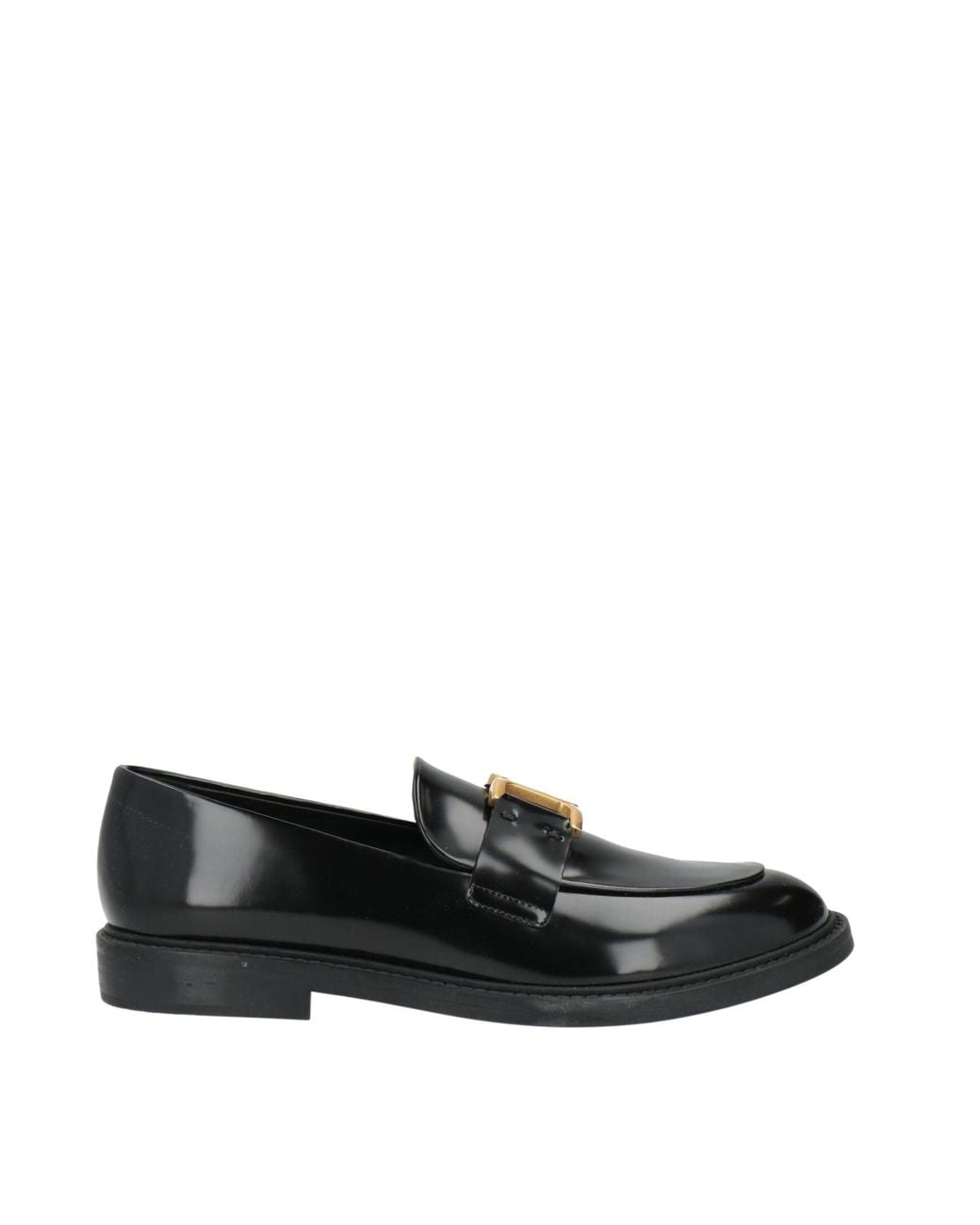 Chloé Black Leather Loafers
