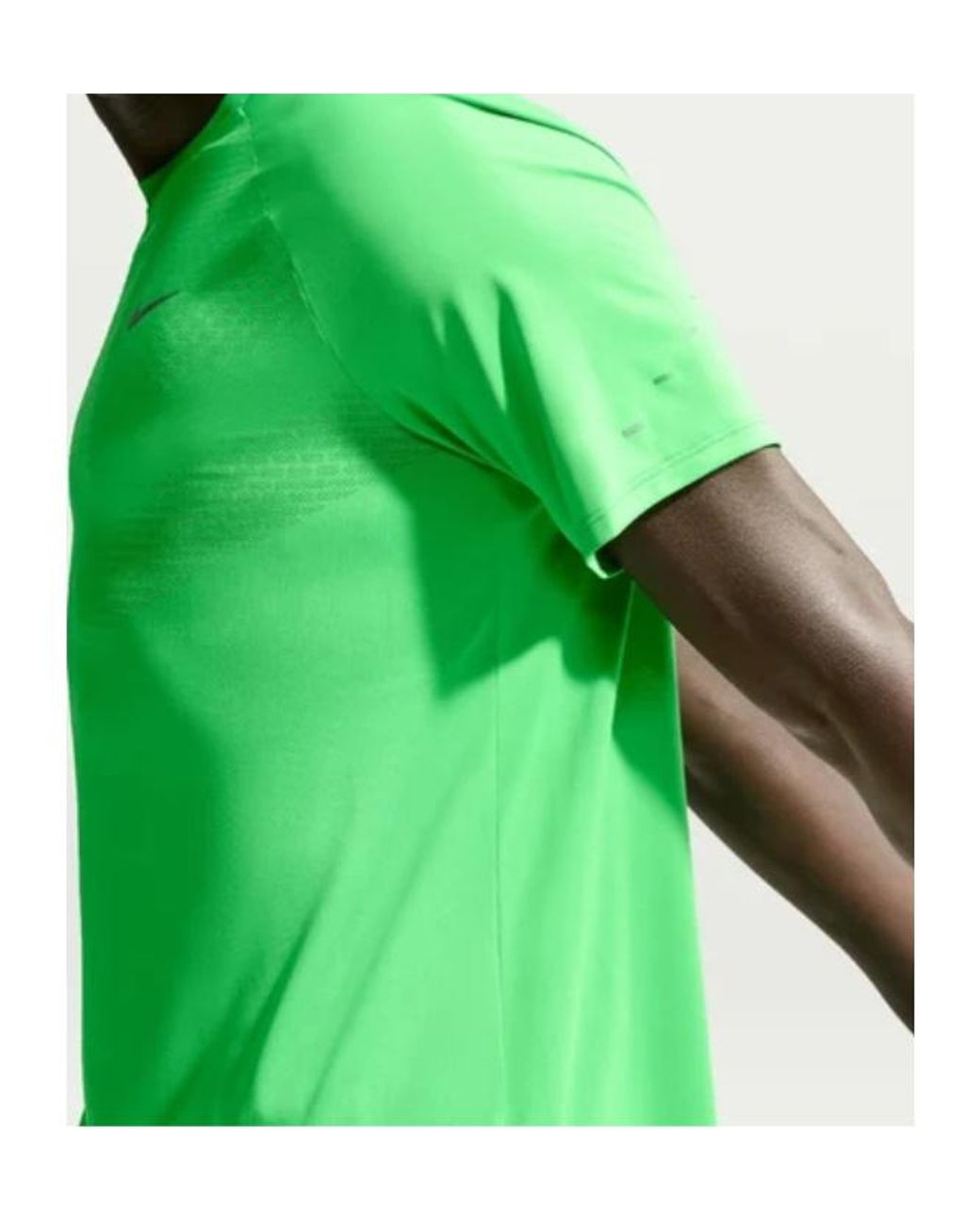 Nike Green Logo Printed Crewneck T-Shirt for men