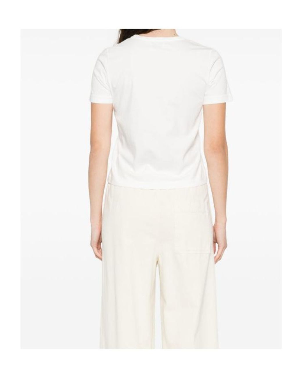 Forte_forte White Crew-Neck T-Shirt